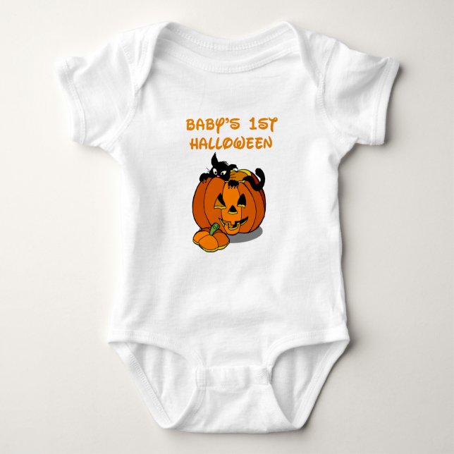 Body Para Bebé Primera camiseta de Halloween del bebé (Anverso)