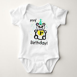 Body Para Bebé Primera camiseta/mono del cumpleaños del bebé