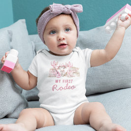 Body Para Bebé Primera Cowgirl Country Cumpleaños Rodeo