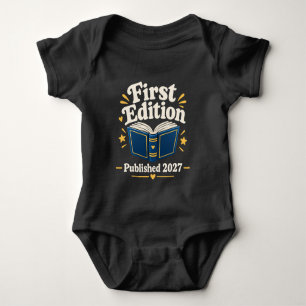 Body Para Bebé Primera Edición 2027 Libro Adorable Bodysuit para