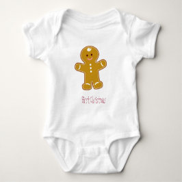 Body Para Bebé Primera edición de Gingerbread Tee de Navidad