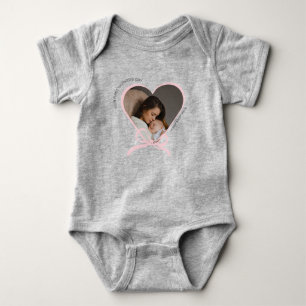 Body Para Bebé Primera forma de amor de foto personalizada para e