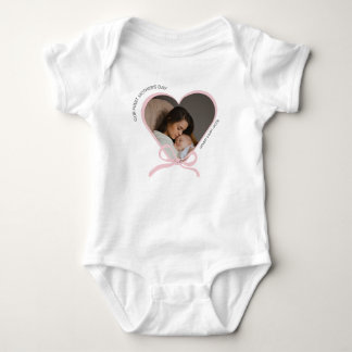 Body Para Bebé Primera foto del personalizado del Día de la Madre