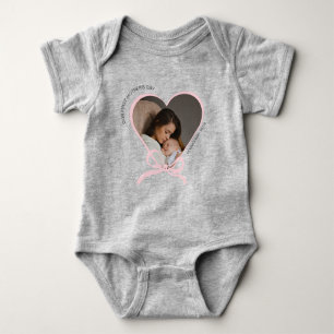 Body Para Bebé Primera foto del personalizado del Día de la Madre