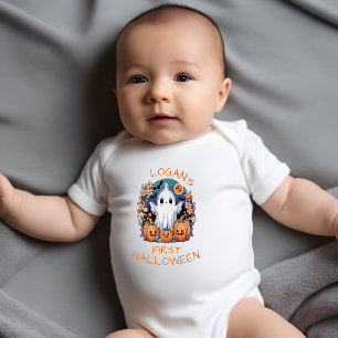 Body Para Bebé Primera Halloween del bebé personalizada y adorabl