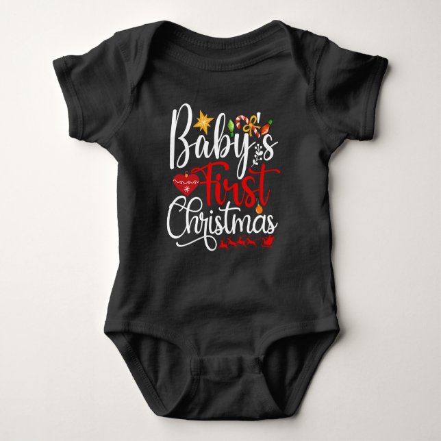 Body Para Bebé Primera Navidad del bebé-84604 (Anverso)