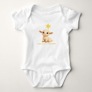 Body Para Bebé Primera Navidad Religiosa Cielos Corderito con