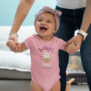 BODY PARA BEBÉ PRIMERA PASCUA DE BEBÉ PERSONALIZADA