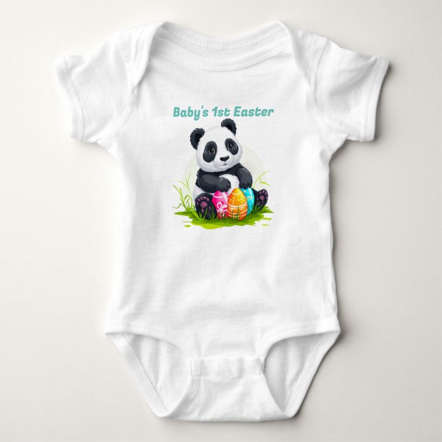 Body Para Bebé Primera Pascua del bebé Panda (Anverso)