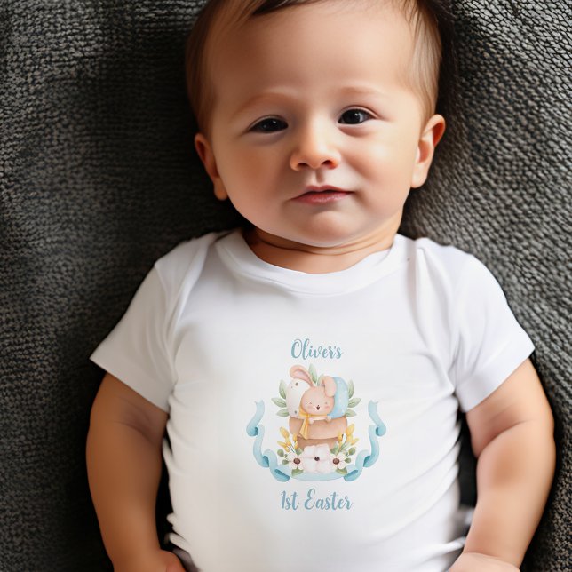 Body Para Bebé Primera Pascua Personalizada Baby Bodysuit (Subido por el creador)