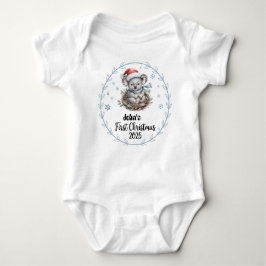 Body Para Bebé Primeras navidades del bebé personalizado de camis