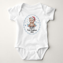 Body Para Bebé Primeras navidades del bebé personalizado de camis