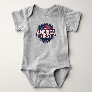 Body Para Bebé Primero América - Camiseta