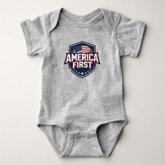Body Para Bebé Primero América - Camiseta