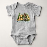 Primeros animales del bosque forestal de Navidad G