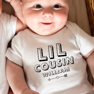 Body Para Bebé Primo pequeño personalizado