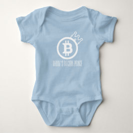 Body Para Bebé Prince-Onsie-Crypto de Bitcoin de BITCOIN-Daddy