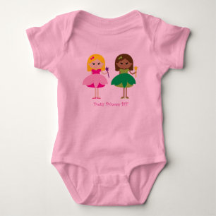Body Para Bebé Princesa bonito BFF (Los mejores amigos para siemp