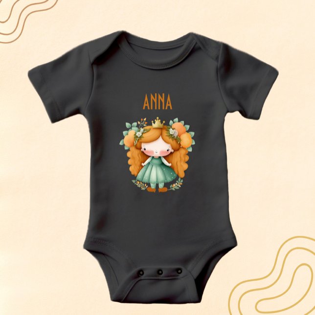 Body Para Bebé Princesa con naranjas y flores (Subido por el creador)