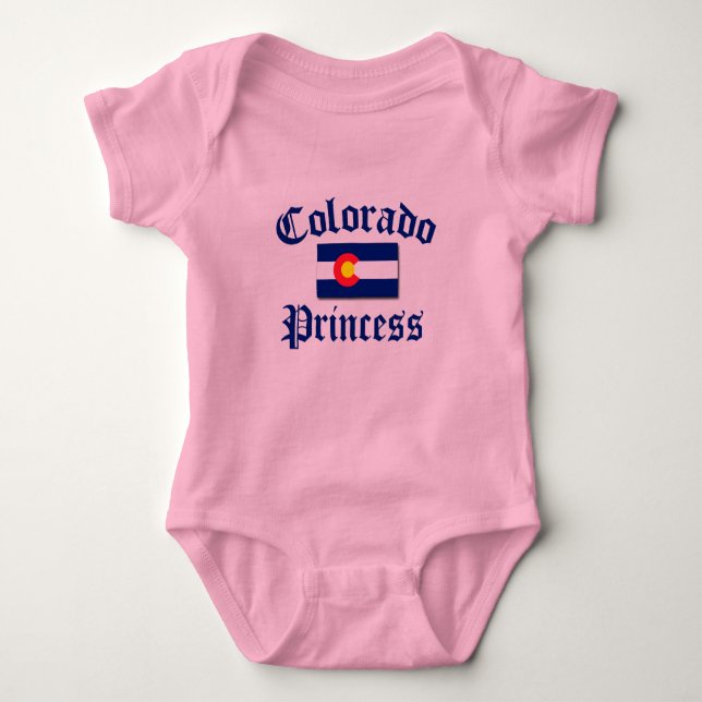Body Para Bebé Princesa de Colorado (Anverso)