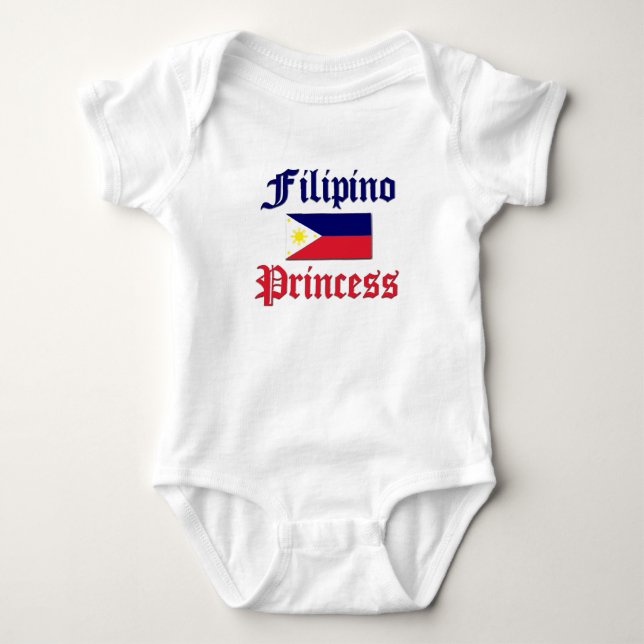Body Para Bebé Princesa de Filipinas (Anverso)