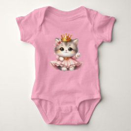 Body Para Bebé Princesa de gatito suave