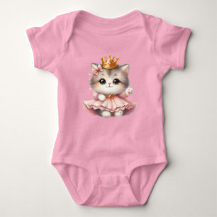 Body Para Bebé Princesa de gatito suave