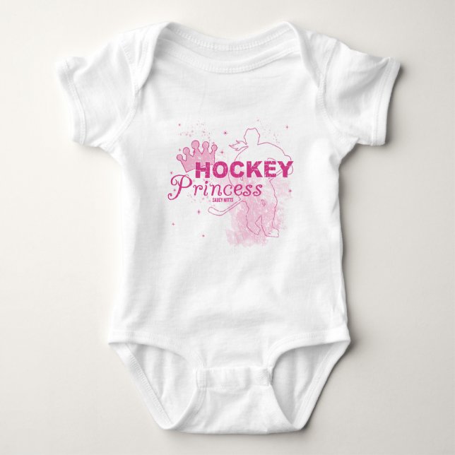 Body Para Bebé Princesa de hockey (Anverso)