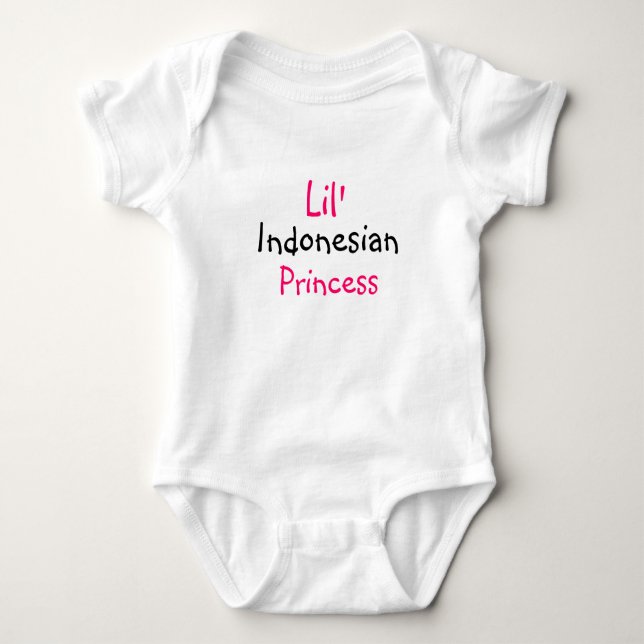 Body Para Bebé Princesa de Indonesia (Anverso)
