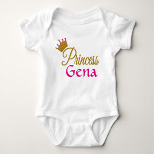 Body Para Bebé Princesa de la Corona personalizado