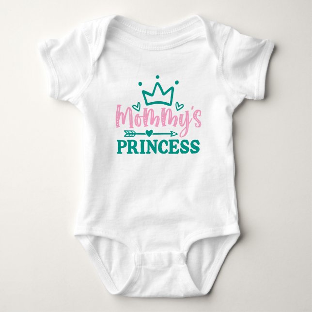 Body Para Bebé Princesa de Mamá Linda  (Anverso)