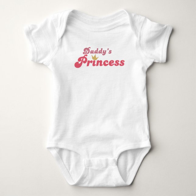 Body Para Bebé Princesa de Papá (Anverso)