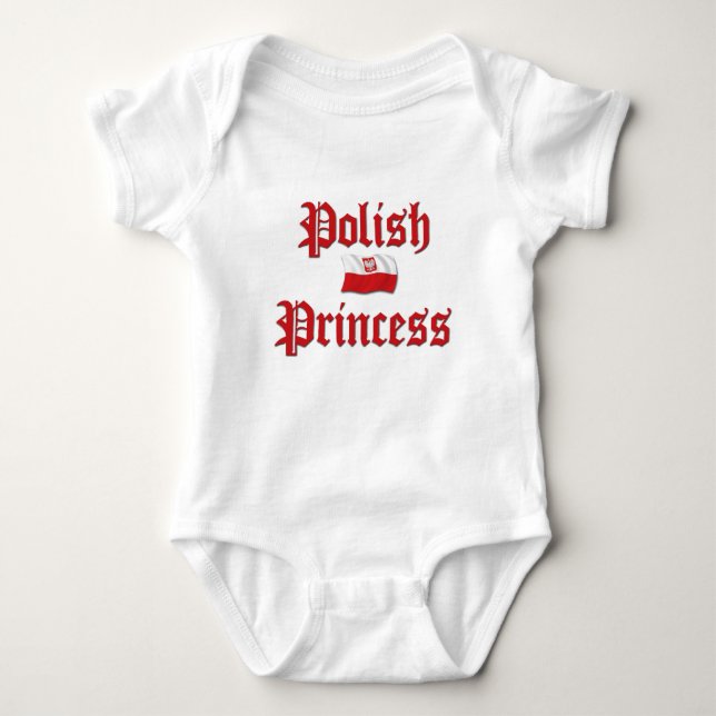 Body Para Bebé Princesa de Polonia (Anverso)