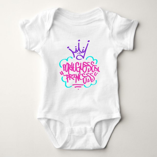 Body Para Bebé Princesa de Portugal (Anverso)