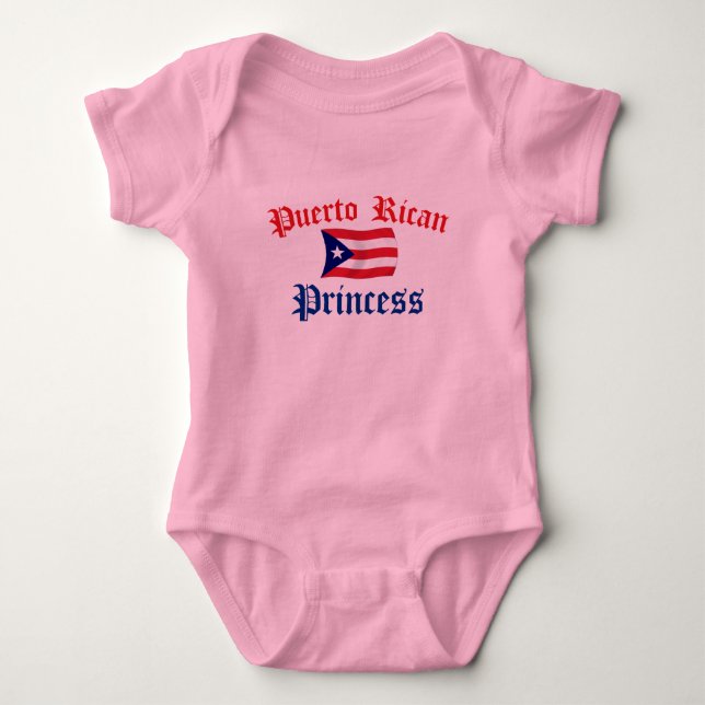 Body Para Bebé Princesa de Puerto Rico (Anverso)