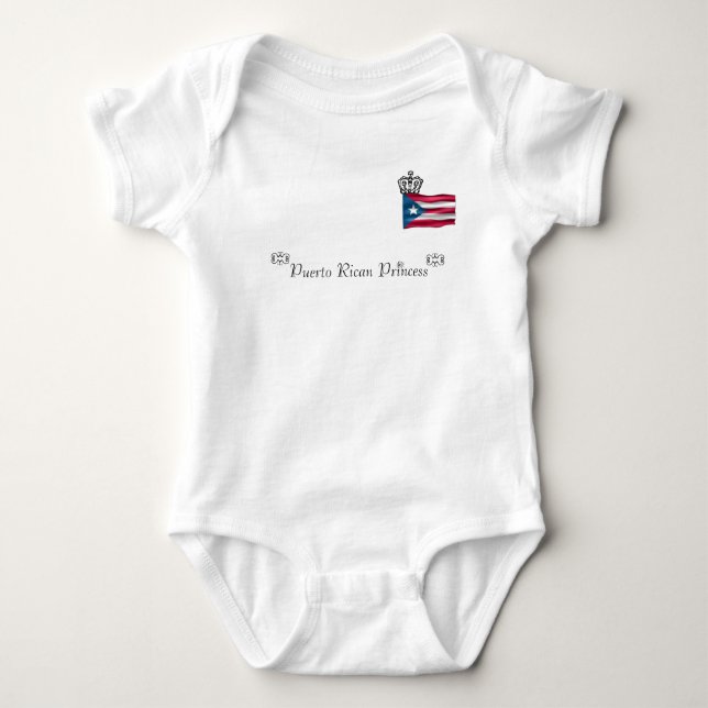 Body Para Bebé Princesa de Puerto Rico (Anverso)