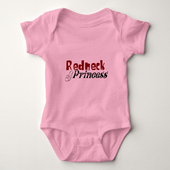 Body Para Bebé Princesa de Redneck (Anverso)
