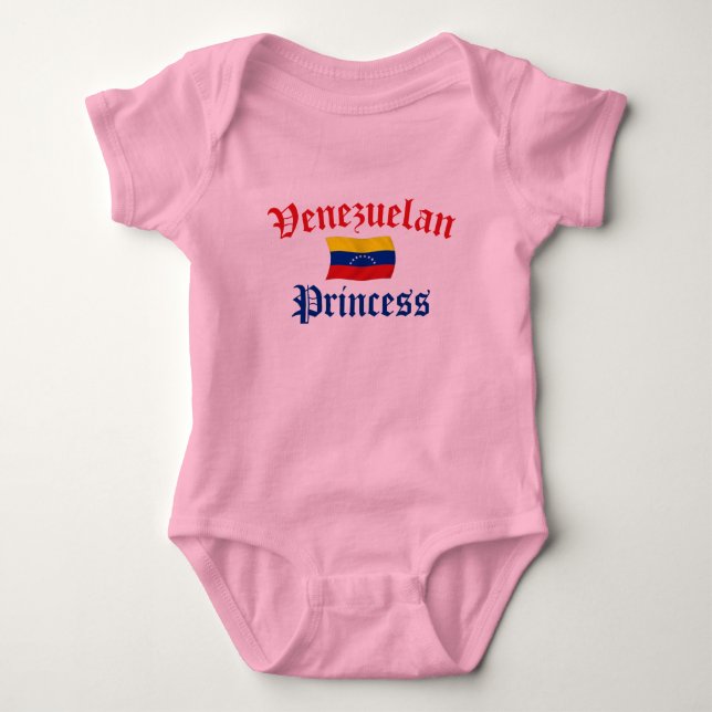 Body Para Bebé Princesa de Venezuela (Anverso)