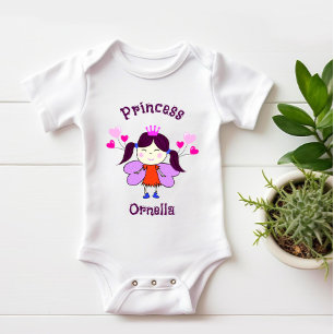 Body Para Bebé Princesa divertida con globos bebé camiseta