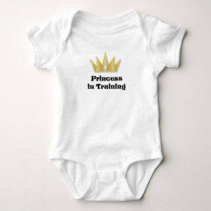 Body Para Bebé Princesa en entrenamiento Infante/Camisas Pequeñas