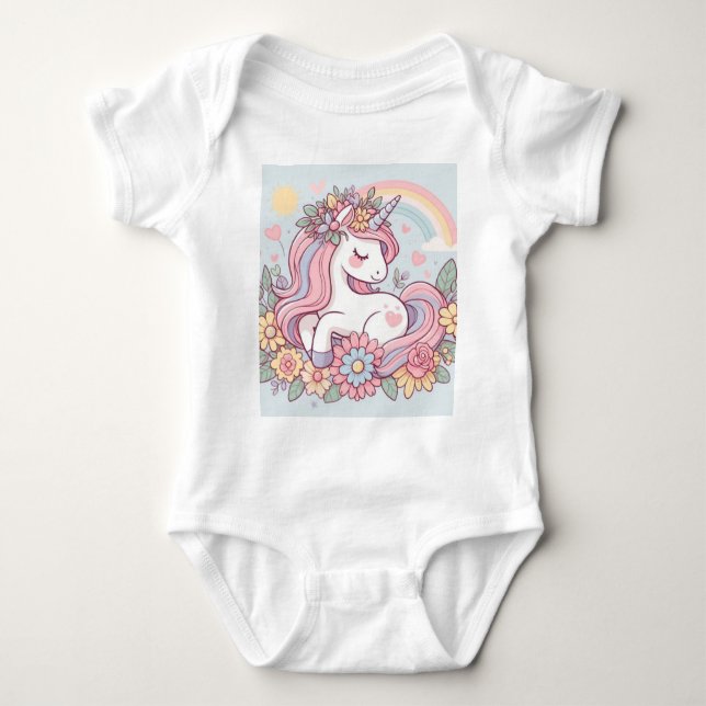 Body Para Bebé Princesa Flor (Anverso)