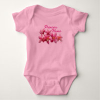 Princesa Flor Bebé Una pieza Camiseta HAMbWG
