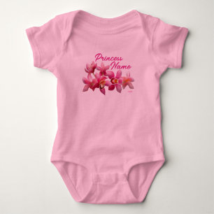 Body Para Bebé Princesa Flor Bebé Una pieza Camiseta HAMbWG