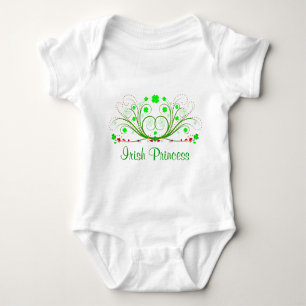 Body Para Bebé Princesa irlandesa Fancy Shamrocks Infant T-shirt