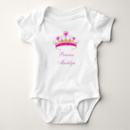 Body Para Bebé Princesa Orgánica Madelyn, Tee de Bebé Crown, Añad