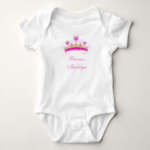 Body Para Bebé Princesa Orgánica Madelyn, Tee de Bebé Crown, Añad
