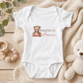 Body Para Bebé Princesa pasajera adorable