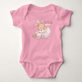 Body Para Bebé Princesa personalizada Lilibet Ballerina Rabbit