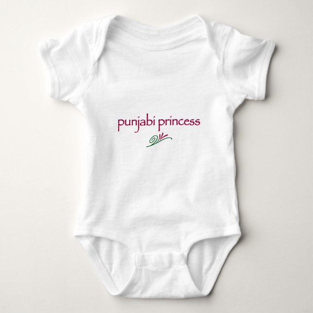 Body Para Bebé Princesa Punjabi (Anverso)