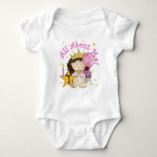 Body Para Bebé Princesa todo sobre mí primera camiseta de cumplea